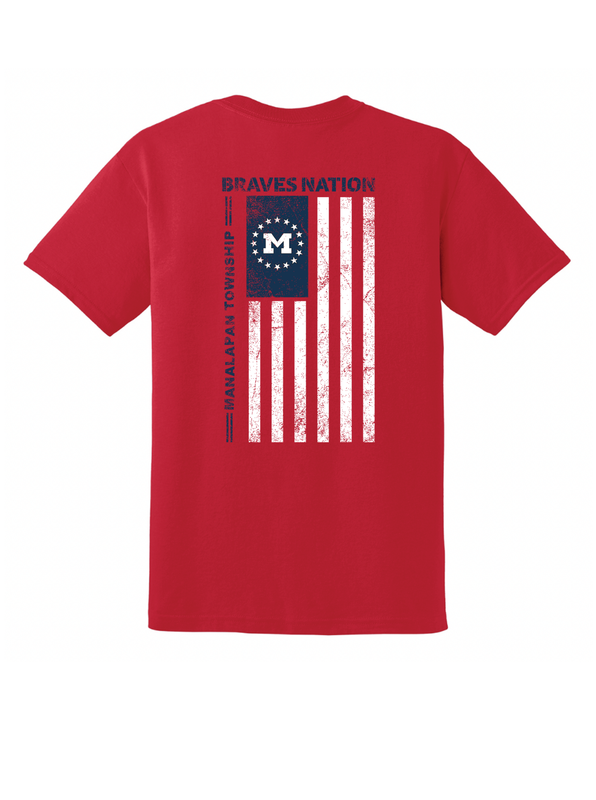 Youth Manalapan Braves Nation Flag T-Shirt