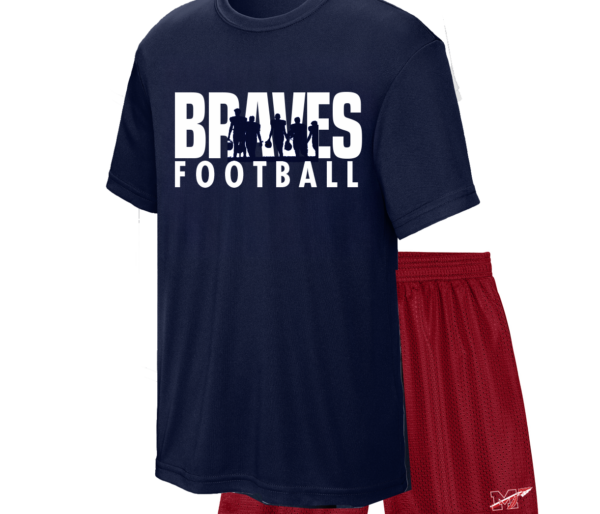 #1 Navy Kids Performance Tee & Short Set