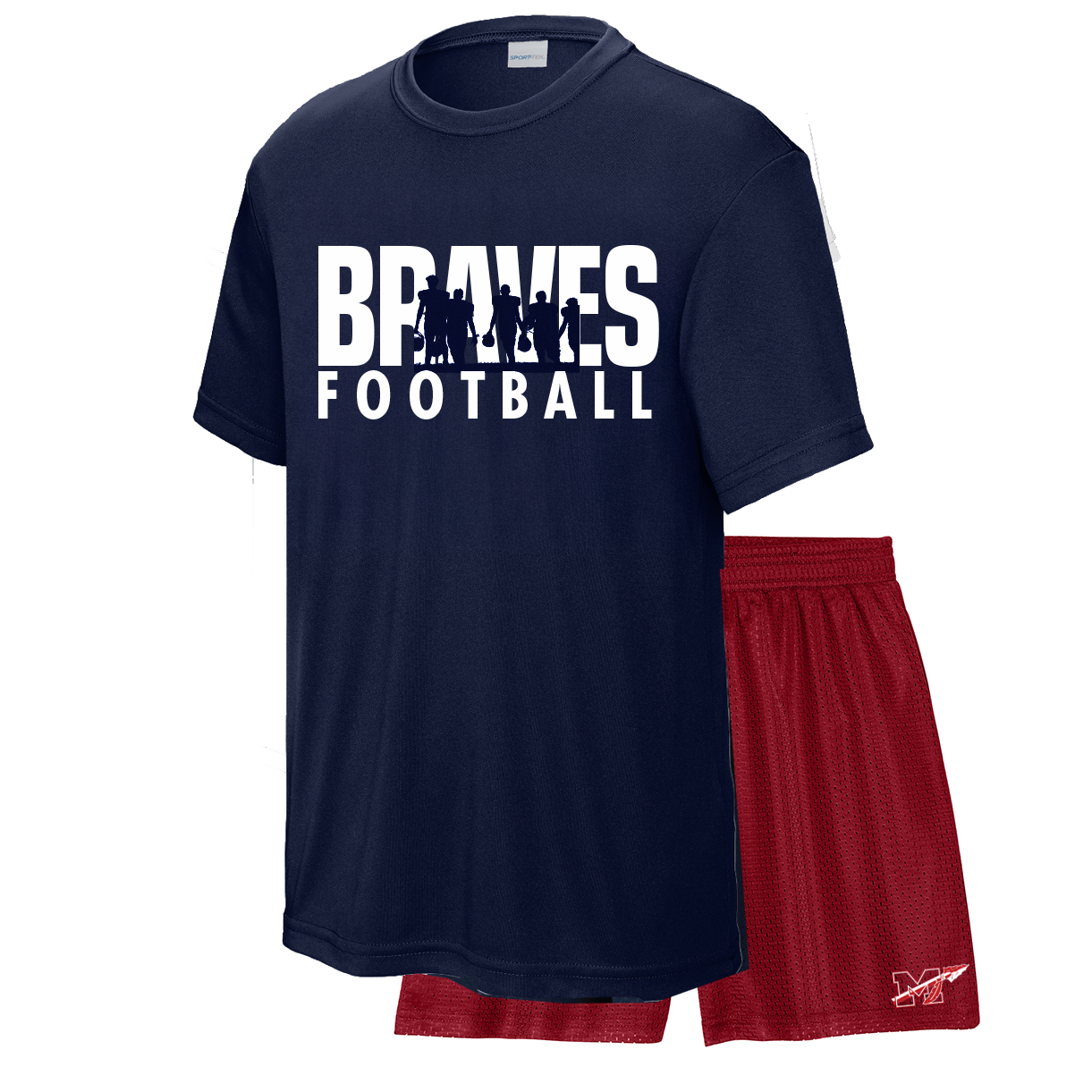 #1 Navy Kids Performance Tee & Short Set