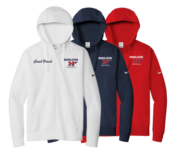 Nike Embroidered Full-Zip Fleece Hoodie