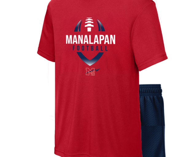 #3 Red Kids Performance Tee & Short Set