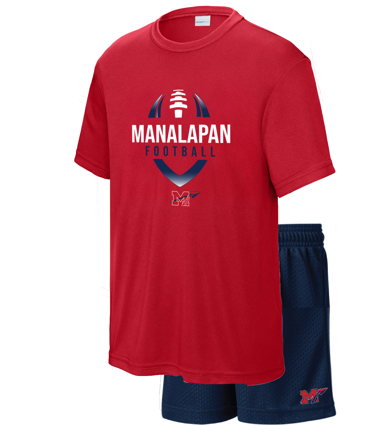 #3 Red Kids Performance Tee & Short Set