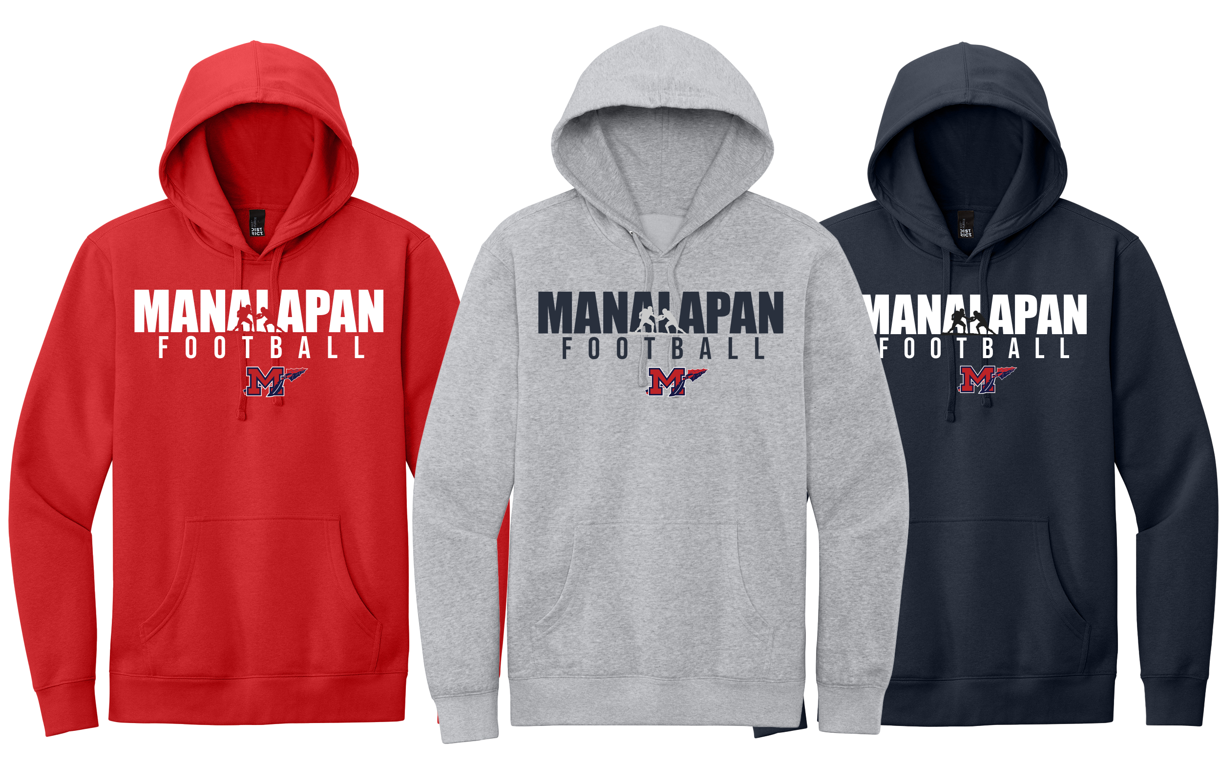 Manalapan Hand Off Hoodie Adult/Youth