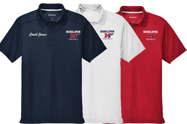 Embroidered Coaches Premiere Micro-Mesh Polo Grey